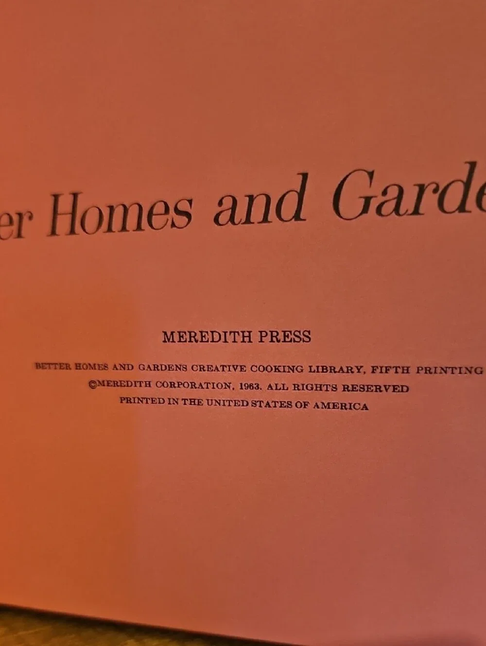 Vintage 1963 Better Homes and Gardens So-Good Meals Cookbook Retro